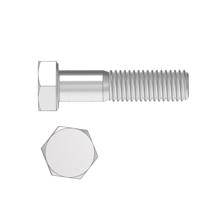 DIN 931 Bu lông Ren lửng A2-70 Inox 304